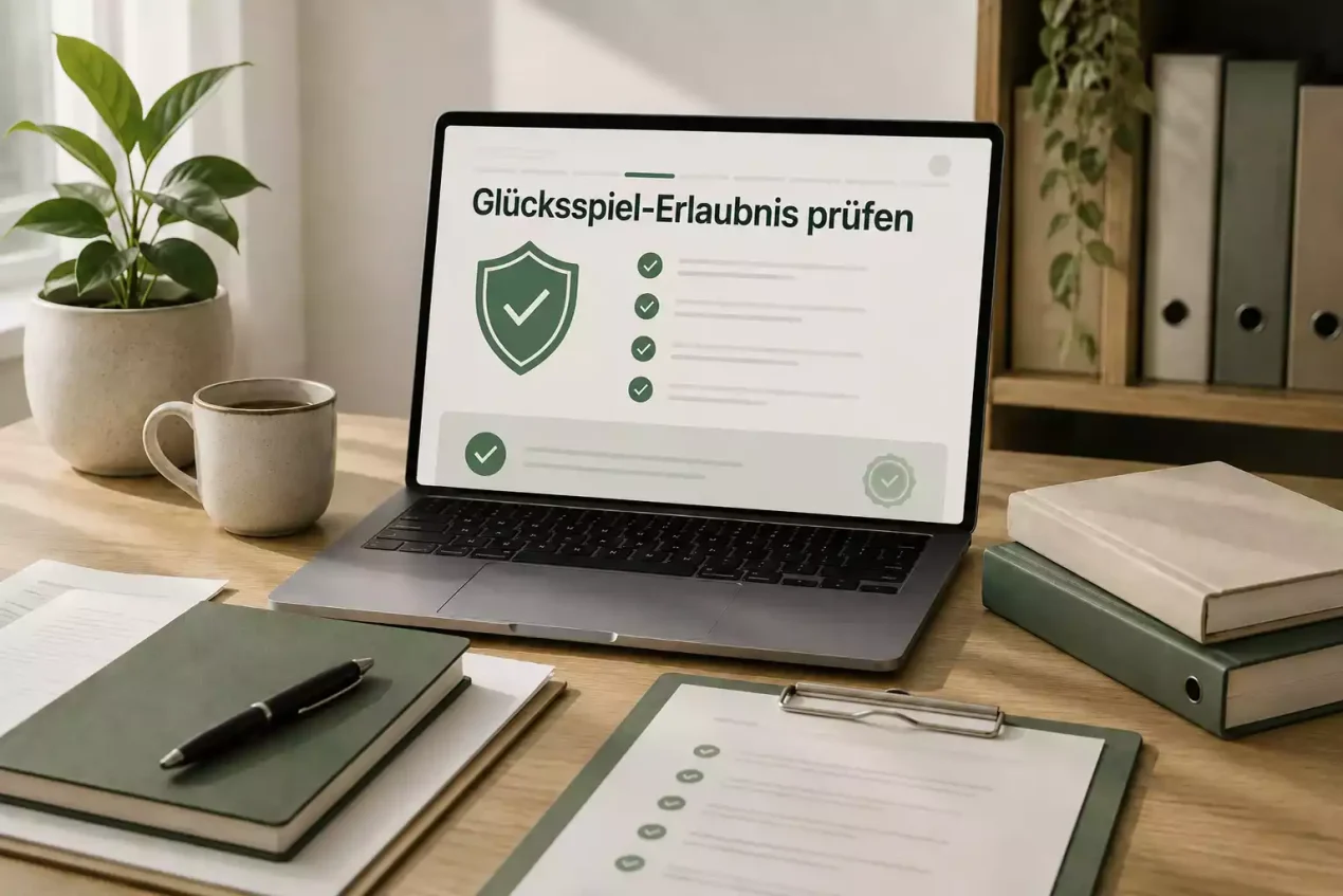 Sorgfältige Prüfung von Erlaubnisangaben auf einem neutralen Schreibtisch